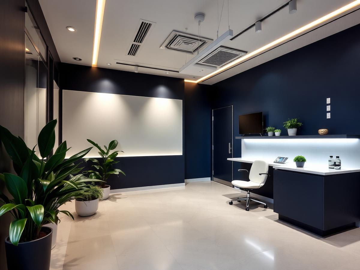 Modern clinic reception